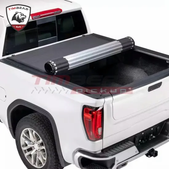 Timbear 4X4 Pickup Truck Retractable Aluminum Roll-Up Tonneau Cover for GMC Series 1500