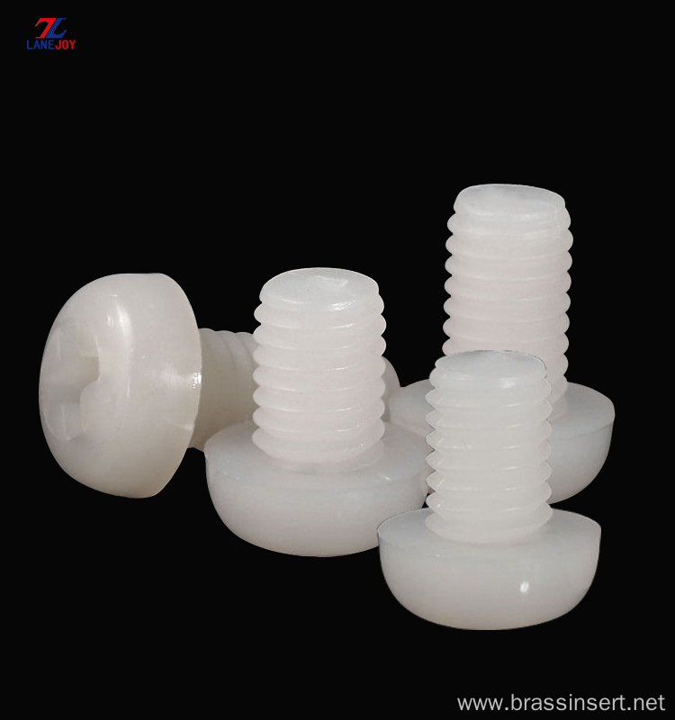 M8 M10 white nylon plastic machine screw