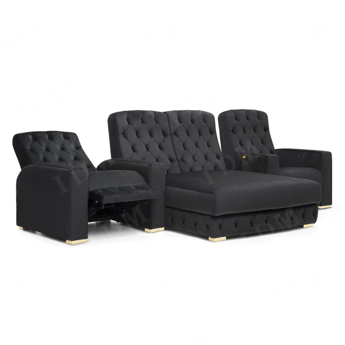 Sofá del hotel con asientos ajustables