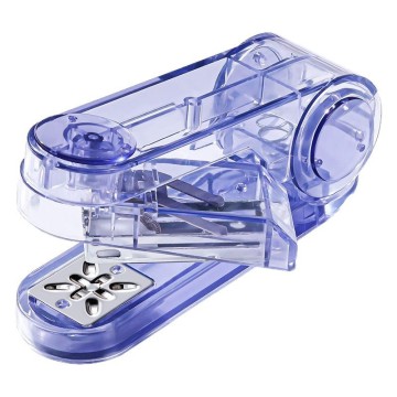 360-Degree Rotatable Manual Stapler - Creative Design Office Mini Plastic Staplers in 4 Colors