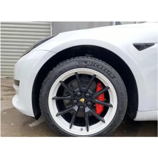 New Style ABC PC Material Wheel Rims Cover for Tesla Model 3/Model Y - 4PCS Black 18 Inches