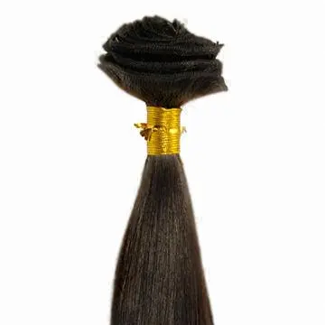 Unprocessed Raw Virgin Brazilian Hair Weave, Natural Color, Can be Dyed