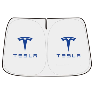 Customizable Car Windshield Sun Shade with Foldable Reflectors and Logo Print