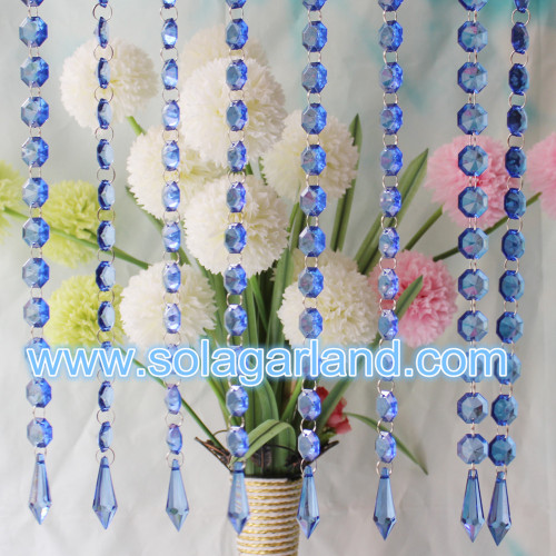 Favores de la boda Decoración de cuentas de cristal acrílico Strand Garland Cortina