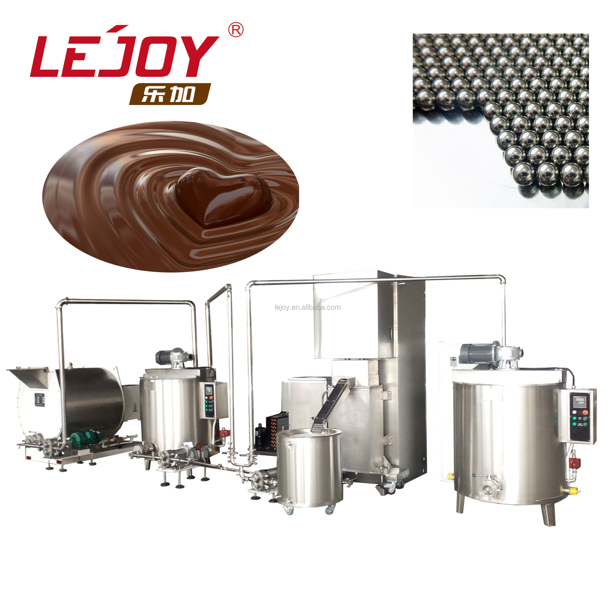 Máquina de fresado de bola de chocolate QMJ1000