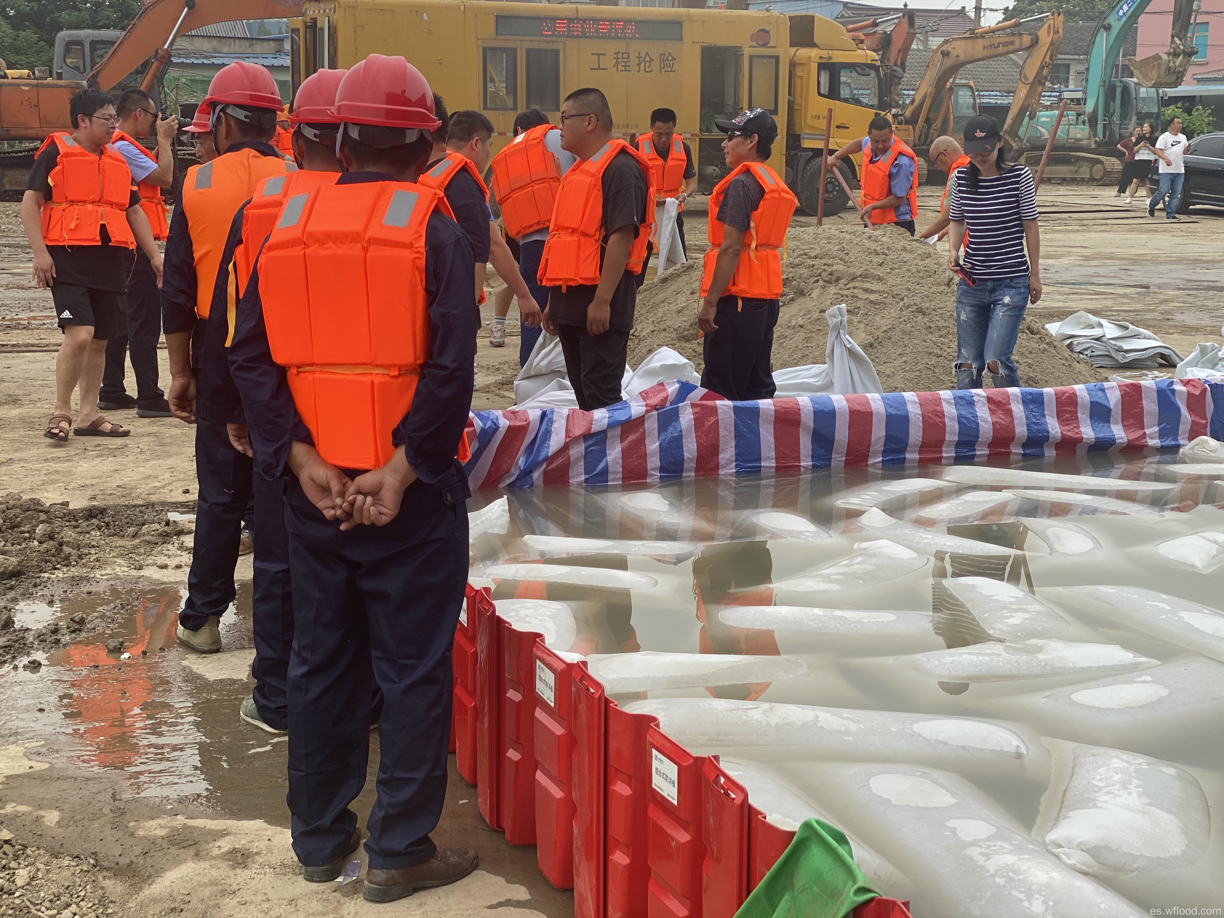 bolsa de expansión de absorción de inundación desplegada rápida