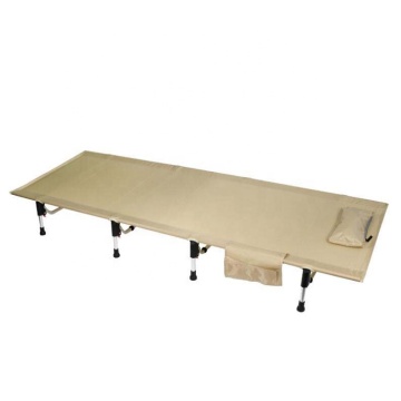 Lightweight Portable Folding Metal Camping Bed with Carry Bag for Easy Outdoor Travel