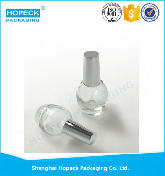 Custom design round shape empty UV gel nail polish glass bottle