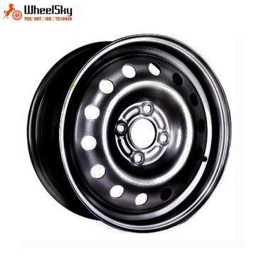 Wheelsky 15 Inch Steel Spare Wheel Rim - Black or Silver