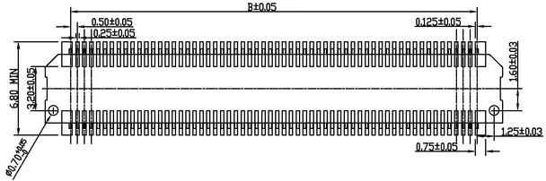 Female H0.85-1.85 board-to-board connectors