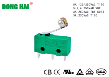 Micro Switch Short Metal Hinge Roller Lever