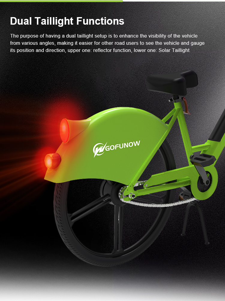 GOFUNOW ELECTRIC BIKES DUAL TAILLIGHTS