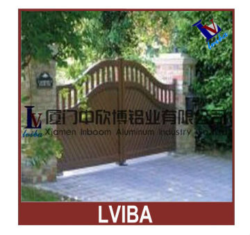 Aluminum Picket Fence Gate/Door Design with Motor,main entrance gate design&main gate designs,sliding main gate