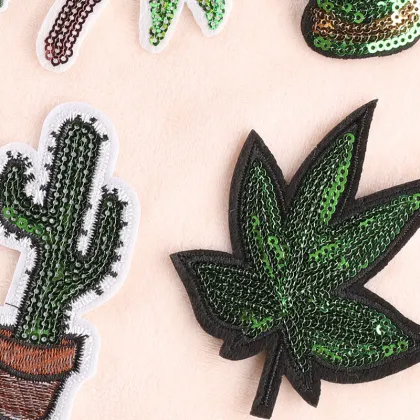 Sequins Embroidered Patches for DIY Shoes, Hats, Bags & Clothing