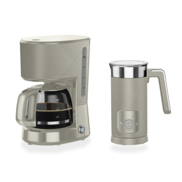 Pembuat kopi 5-cup shut-off otomatis dengan susu frother
