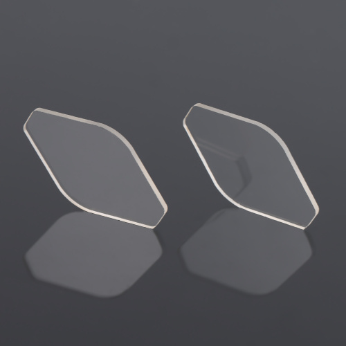 Fenêtre de lentille en fluorure de calcium de forme spéciale pour l'optique