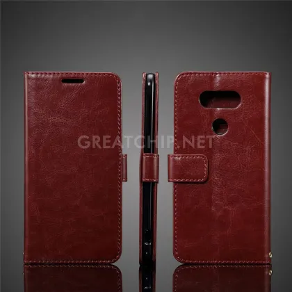 Leather cover case For LG G5, For LG G5 leather case