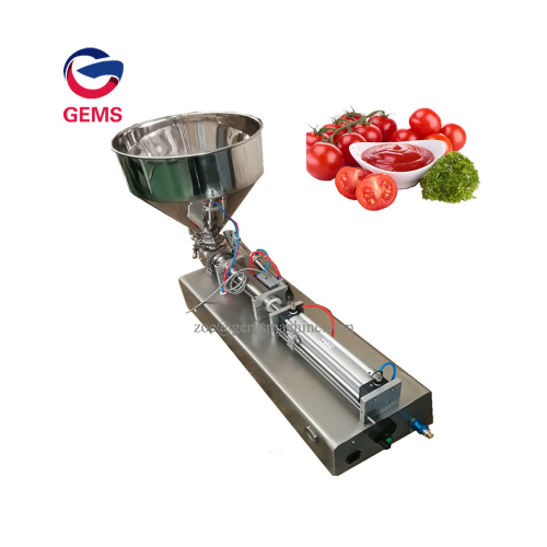 Tomatenpaste Glasdüsen Nussbutterfüllmaschine