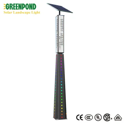 Green Lighting Solar Energy Landscape Light