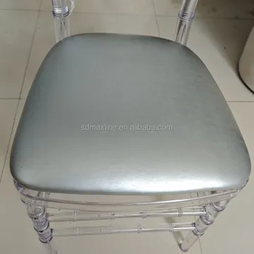 Popular Gold Tiffany Chiavari Chair Cushion Covers - White Vinyl