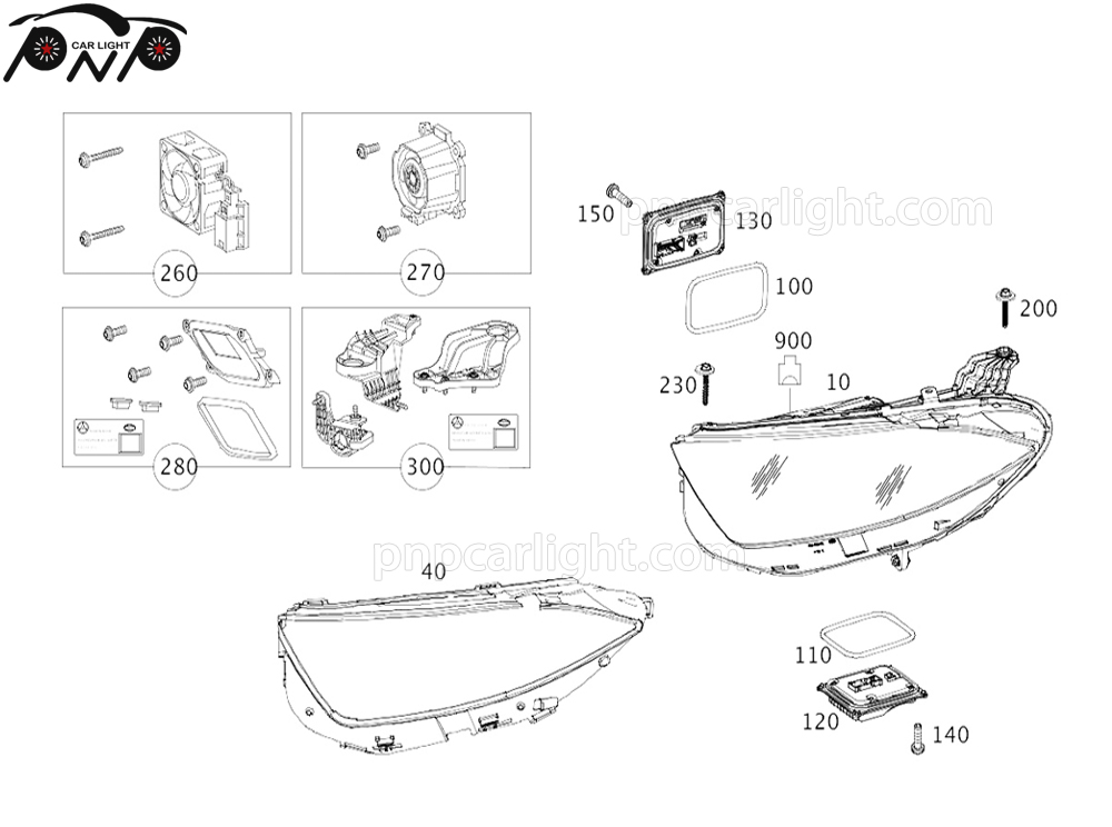 C257 Headlights