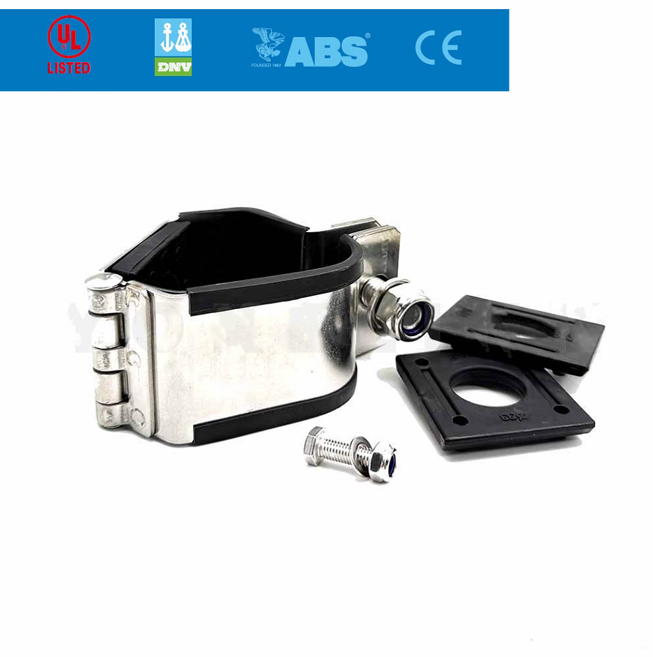 IEC 61914 316L SS FF-T2733 szárnyas kábelbilincs M8 csavarral