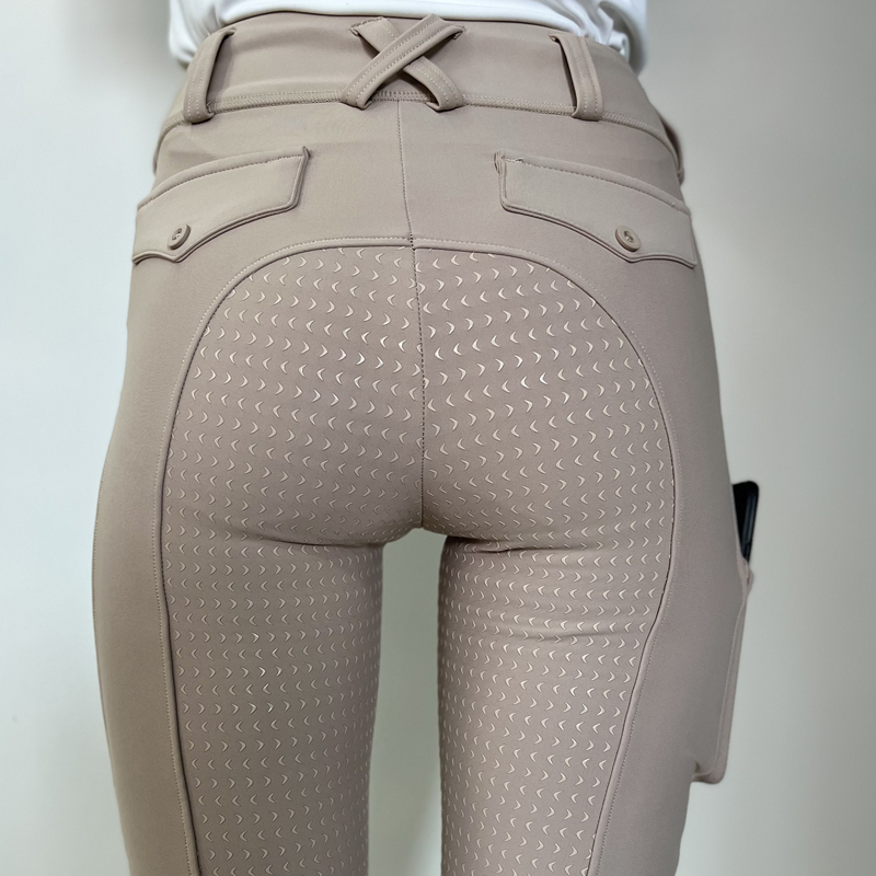 Flickor ridning ridning byxor fickor jodhpurs