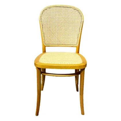 Thonet Original Wood Color Vintage Rattan Chair