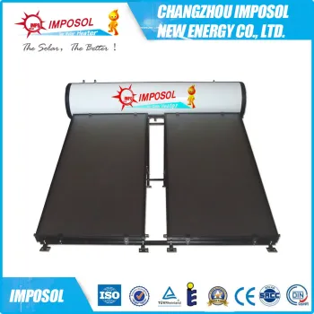 unpressurized flat panel solar water heater for home