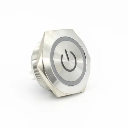 30mm Momentary Switch Push Button Metal Ultra Short Stroke Switch with LED