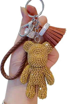 Yirun Cool Diamond Bear Design Pendant Keychain