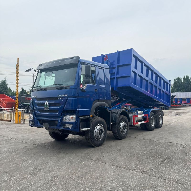 Heavy Duty Hookloader Truck, Hydraulic Hook Lift System Truck For Waste Recycling & Construction Debris