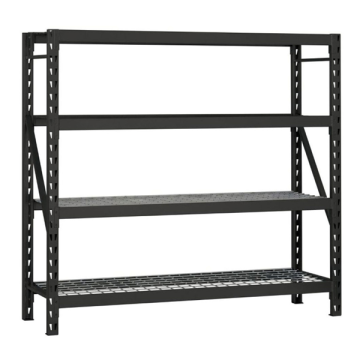 4-Tier Black Metal Wire Shelf Storage Organizer