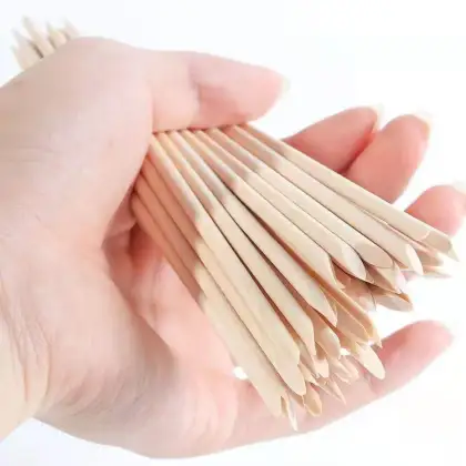 Cuticle Pusher Remover Manicure Pedicure Tools Wood Sticks
