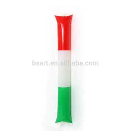 Inflatable PE led cheering bangbang air thunder noise stick / pom pom