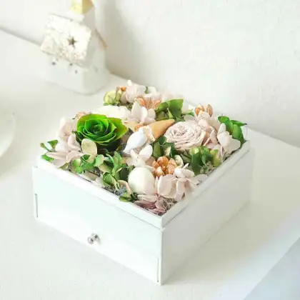 Wholesale Colorful Forever Flowers Arrangement Box - Gift Ready