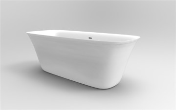 Flat Bottom Solid Surface Slipper Bath Tub