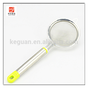 SK-106 Hot sale tube ABS handle stainless steel strainer colander