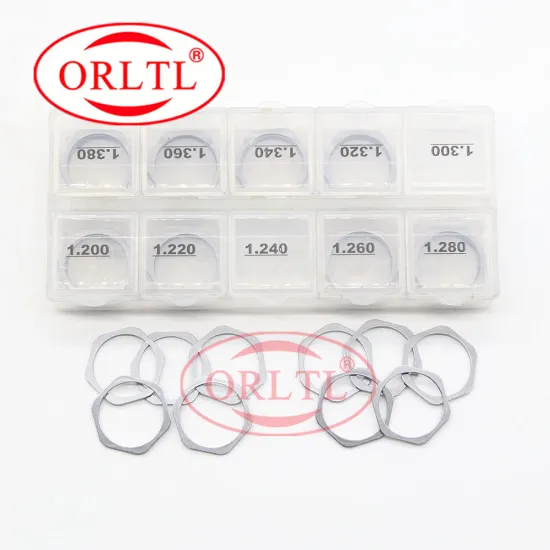 ORLTL 50 Pcs B11 Injector Shims for Diesel Engine Nozzle Adjustment - Sizes 1.2mm-1.38mm