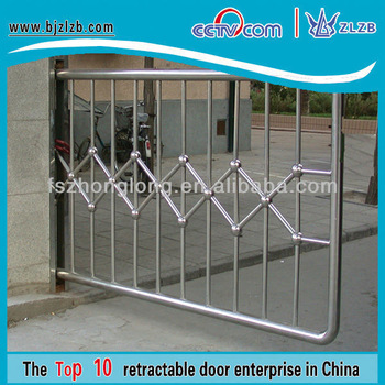 Steel entrance & exit door sliding fence gate