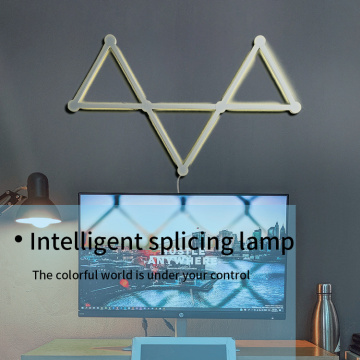 Lâmpada de lâmpada trapezóide colorida conectada Lâmpada de parede LED