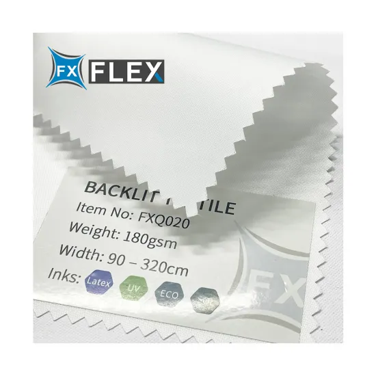 ECO-Friendly FLFX 180gsm Printable Backlit Banner Textile