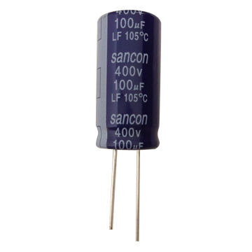 Low impedance aluminum electrolytic capacitor, suitable for switching power supplyNew