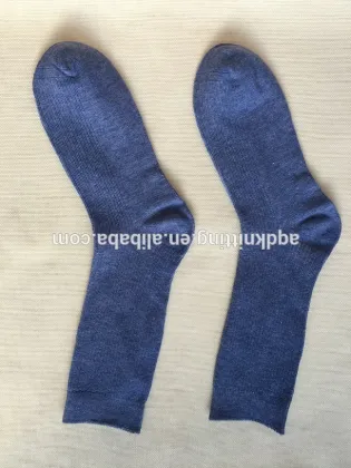 men blue jeans dress socks AQD-MS-26