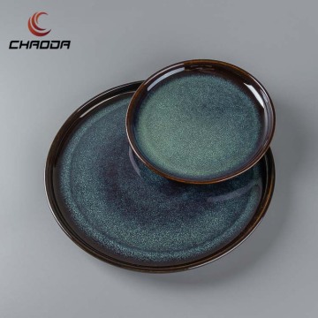 Ceramic Charger Plates: Round 6/8/10/12 Inch Porcelain Dishes for Restaurants and Catering