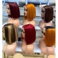 Wholesale 13x4 full frontal nga kolor tul-id nga wigs wigs hilaw nga vendor hair sa buhok sa tawo nga mga wigs