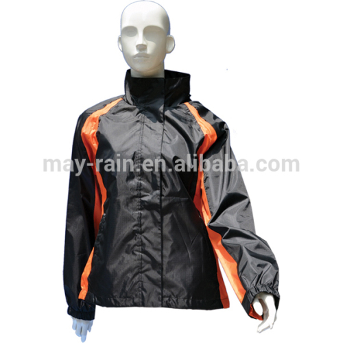 cheap hot sale fashional design pvc adult lady hooded rainwear/raincoat/rain jacket with pocket