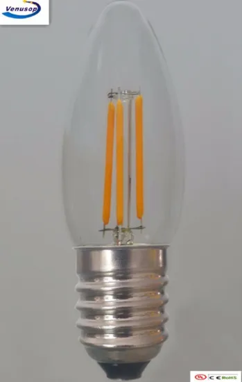 clear glass C35 led filament bulb candle lamp