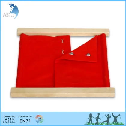 Montessori practical life dress materials eco-friendly montessori materials