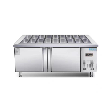 Hochwertig geschlitzte Design -Salatschrank für Supermarktdisplays